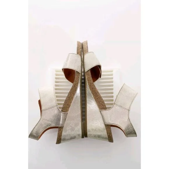 Taos Carousel 2 Wedge Leather Sandals Women's Sz 11 Shoes