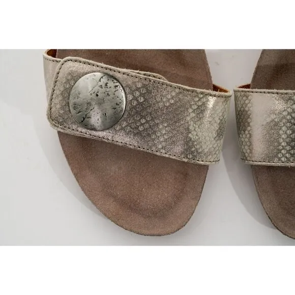 Taos Carousel 2 Wedge Leather Sandals Women's Sz 11 Shoes