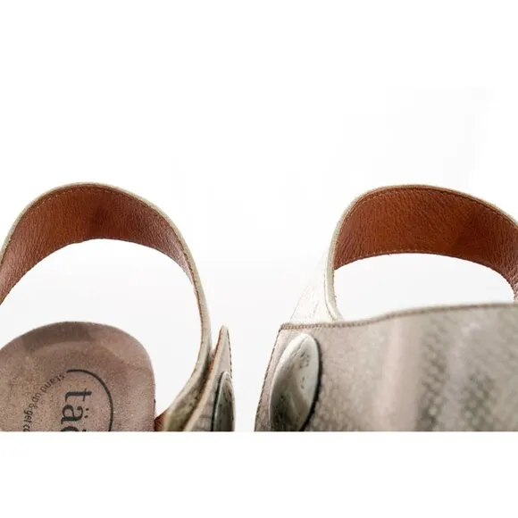 Taos Carousel 2 Wedge Leather Sandals Women's Sz 11 Shoes