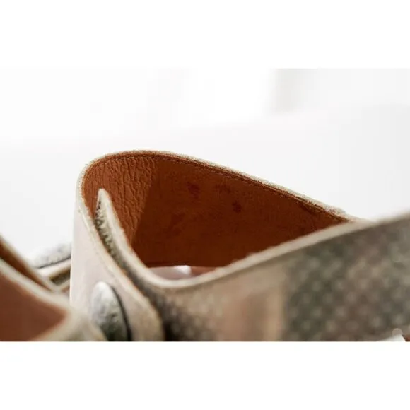 Taos Carousel 2 Wedge Leather Sandals Women's Sz 11 Shoes