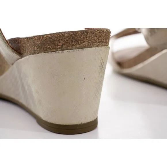 Taos Carousel 2 Wedge Leather Sandals Women's Sz 11 Shoes
