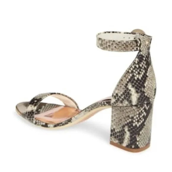 TED BAKER LONDON Manyap Snake Sandal NEW Size 38