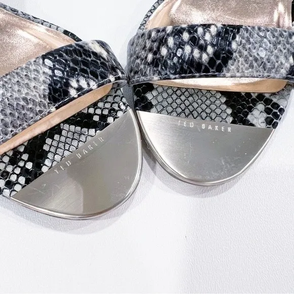 TED BAKER LONDON Manyap Snake Sandal NEW Size 38