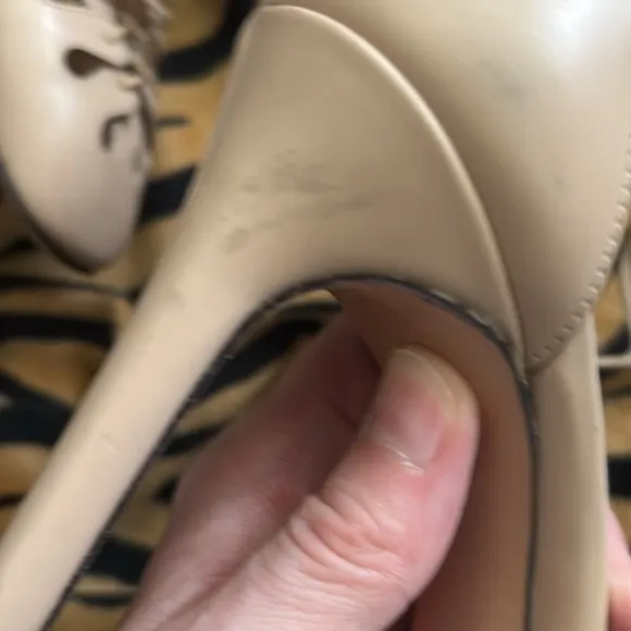 The Row Cream High Heel Slingback Shoes