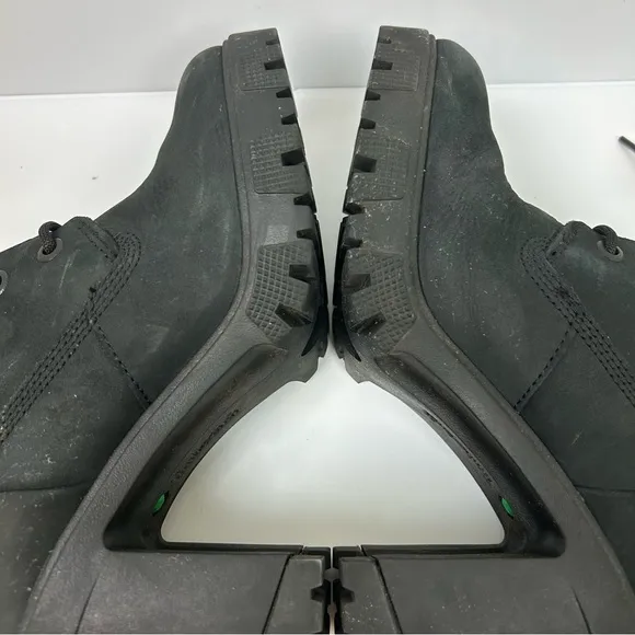 Timberland Lana point black lace up heeled boots size: 8