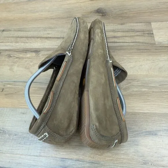 Timberland Size 10.5M earthkeepers Brown Loafers Leather Driving Shoes