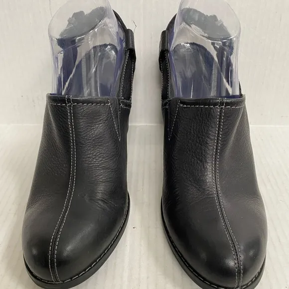 Timberland Women's Size 8 Earthkeeper Slingback Mule Heel Black Leather Shoes