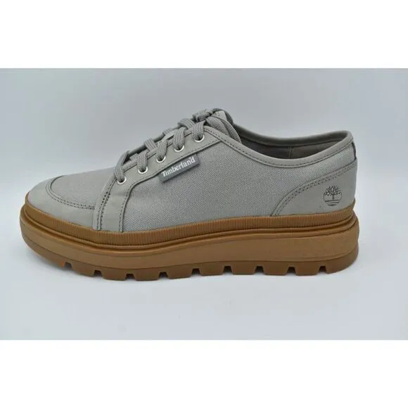 Timberland Womens Size 8 Ray City EK  Grey Canvas Oxford Platform Shoes Sneakers
