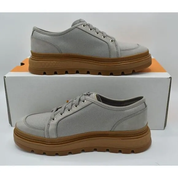 Timberland Womens Size 8 Ray City EK  Grey Canvas Oxford Platform Shoes Sneakers