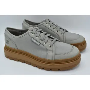 Timberland Womens Size 8 Ray City EK  Grey Canvas Oxford Platform Shoes Sneakers