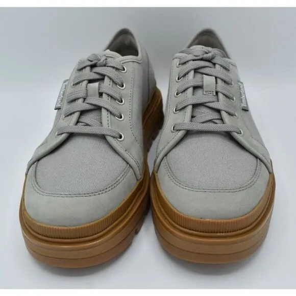 Timberland Womens Size 8 Ray City EK  Grey Canvas Oxford Platform Shoes Sneakers