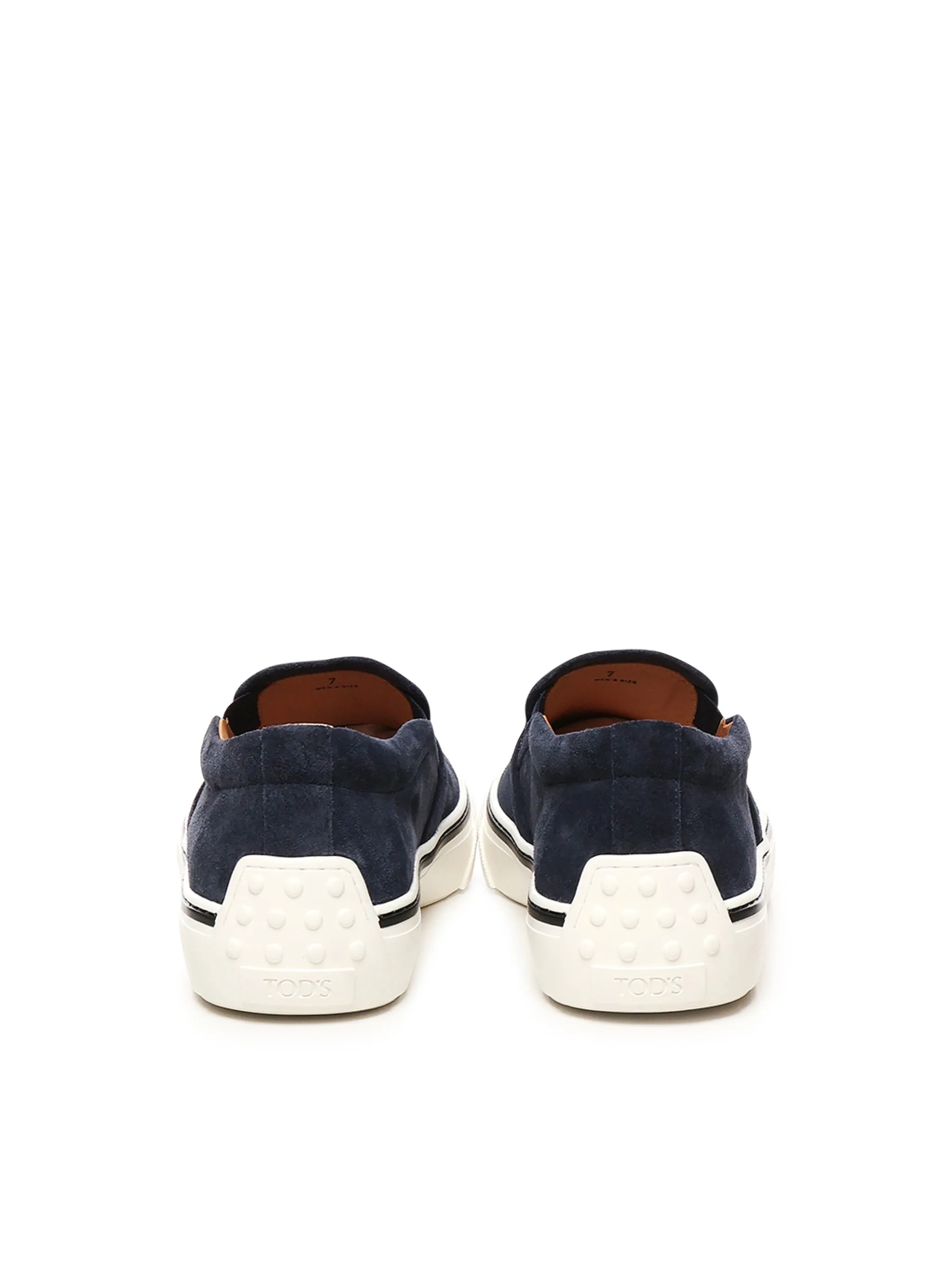 Tod's Blue Suede Loafers
