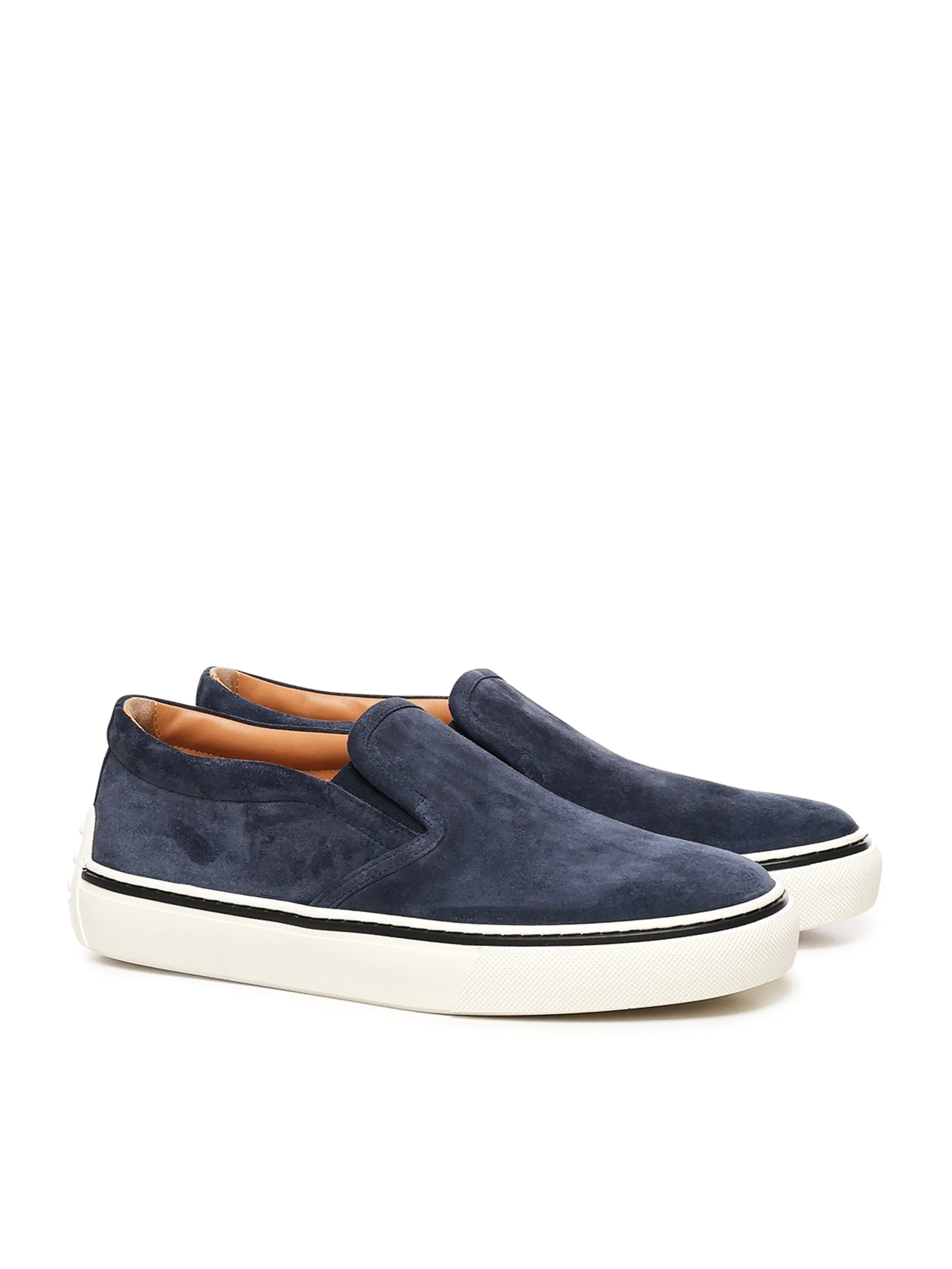 Tod's Blue Suede Loafers