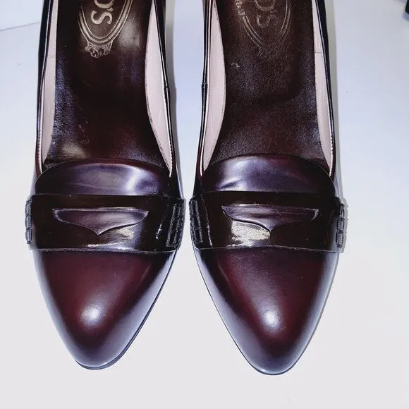 Tod's pumps, CHOCOLATE brown, gorgeous size 37 (6.5)