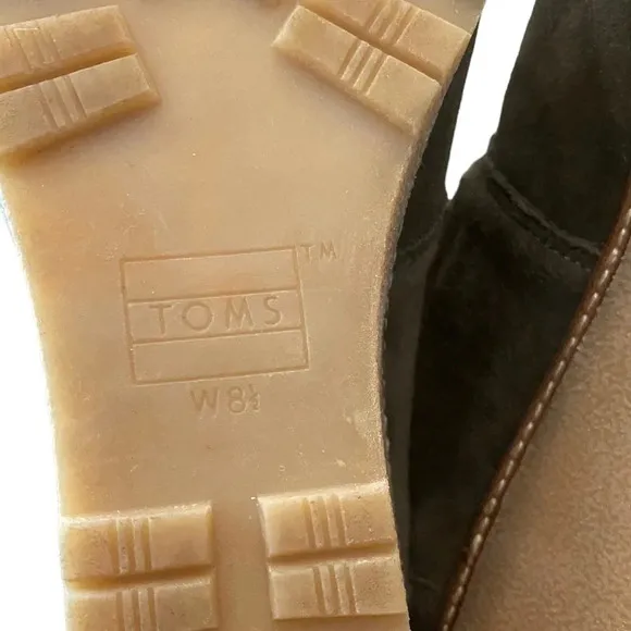 Toms Women's Shoes Desert Wedge Suede
