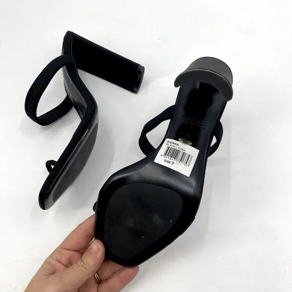 Tony Bianco Black Heel Sierra Sandals