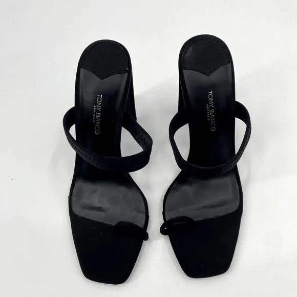 Tony Bianco Black Heel Sierra Sandals