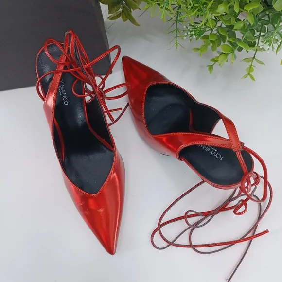 TONY BIANCO Red Glint Pump