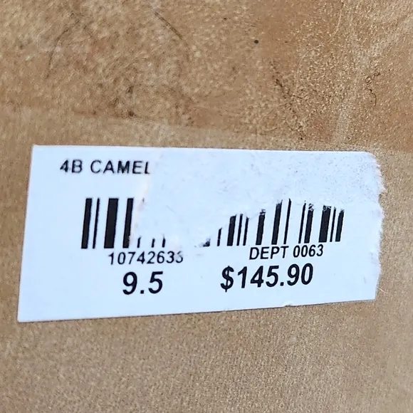 Torrid Camel Genuine Suede Shearling Trim Heel Boots Wide Width &amp; Calf 9.5