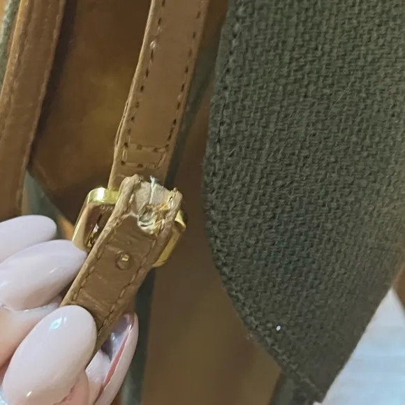 Tory Burch ‘Amina’ High Heel Sandals In Olive, Size US 10M, No Box