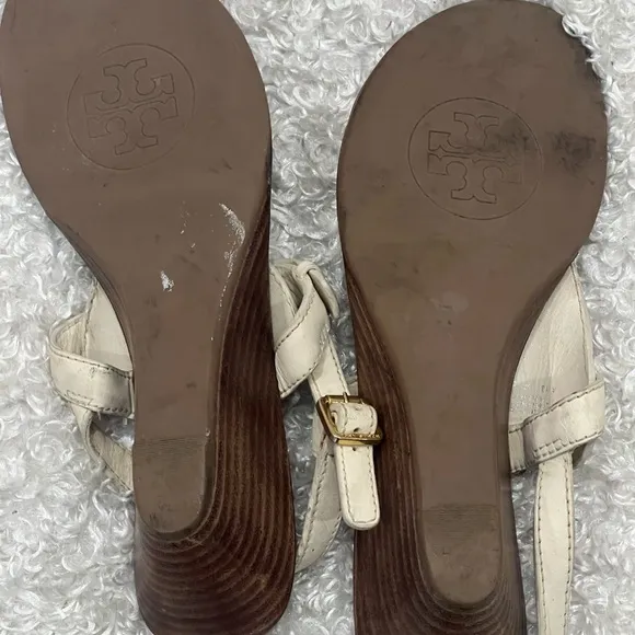 Tory Burch Casey T Strap  Thong Wedge Sandals
