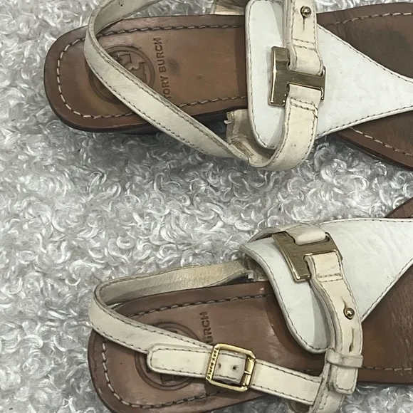 Tory Burch Casey T Strap  Thong Wedge Sandals
