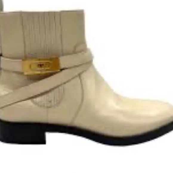 TORY BURCH CHELSEA BOOTIE SIERRA ANTIK, COLOR CODE DULCE DE LECHE 215