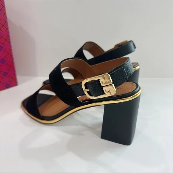 Tory Burch Delaney Block Heel Ankle Strap Sandals