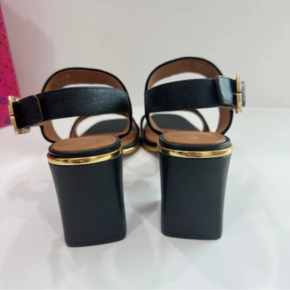 Tory Burch Delaney Block Heel Ankle Strap Sandals