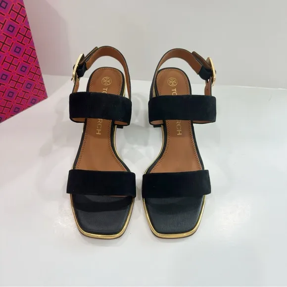 Tory Burch Delaney Block Heel Ankle Strap Sandals