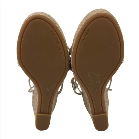 Tory Burch Diamond Patch Espadrille Wedge Shoes