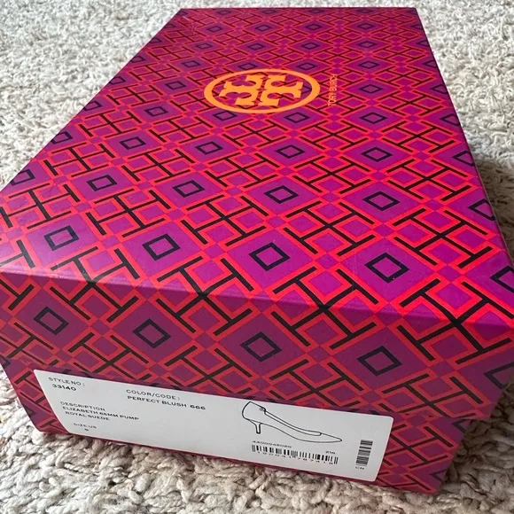 Tory Burch Elizabeth 65mm Pump Royal Suede Size 9 Style 33140