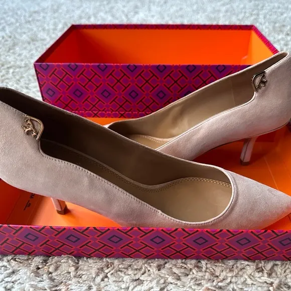 Tory Burch Elizabeth 65mm Pump Royal Suede Size 9 Style 33140