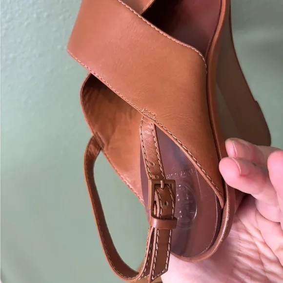 Tory Burch // Gabrielle Wedge Sandal in Royal Tan