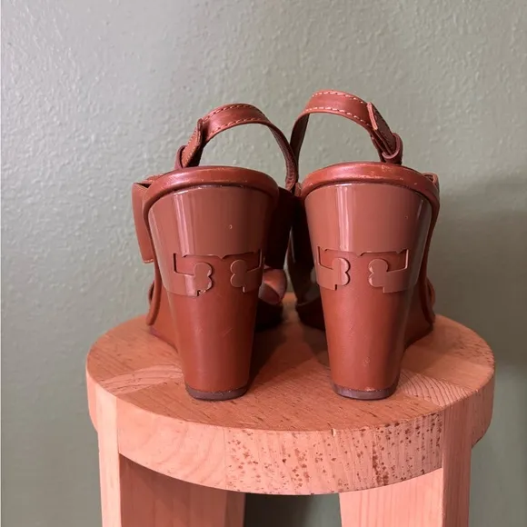 Tory Burch // Gabrielle Wedge Sandal in Royal Tan