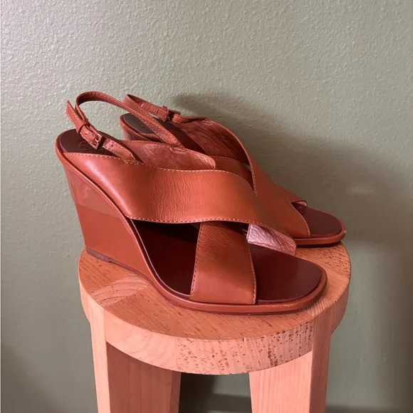 Tory Burch // Gabrielle Wedge Sandal in Royal Tan