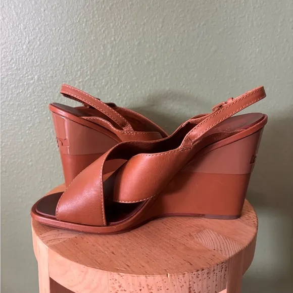 Tory Burch // Gabrielle Wedge Sandal in Royal Tan