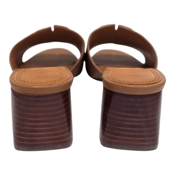 Tory Burch Ines Mid Heel Slide Sandals Size 5