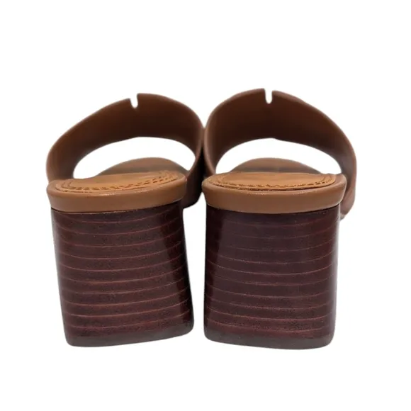 Tory Burch Ines Mid Heel Slide Sandals Size 5