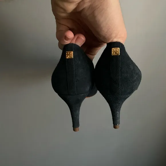 Tory Burch Ivy Blue Suede Pumps Womens Size 6