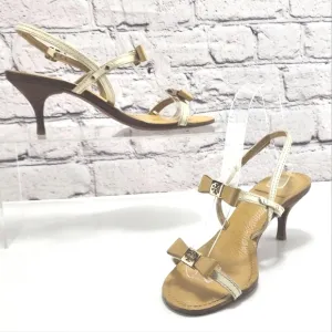 TORY BURCH KAILEY - Kitten heel sandals, iced coffee, approx. 2.7&quot; heel, size 7
