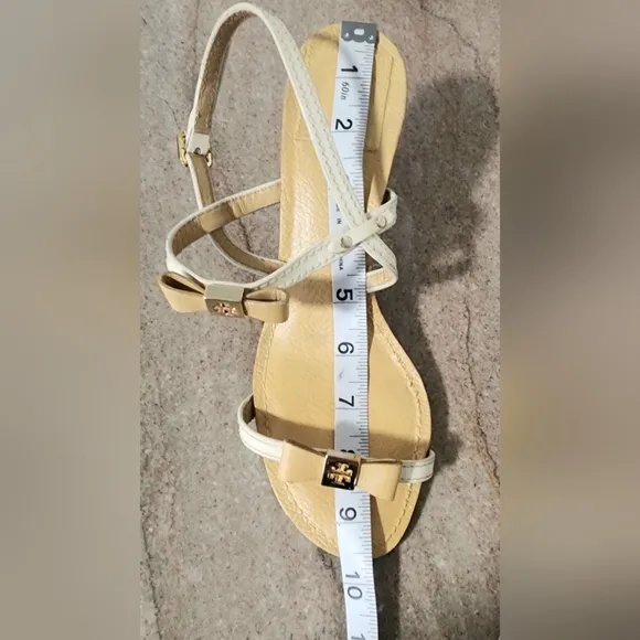 TORY BURCH KAILEY - Kitten heel sandals, iced coffee, approx. 2.7&quot; heel, size 7