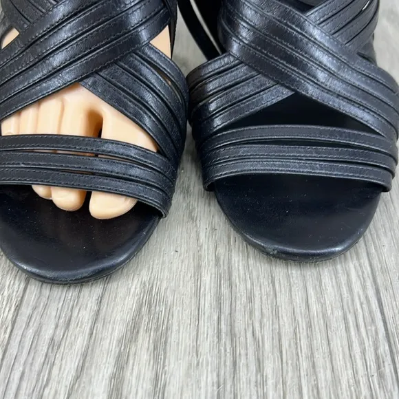 Tory Burch Leather Strappy Sandal Heels
