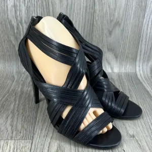 Tory Burch Leather Strappy Sandal Heels
