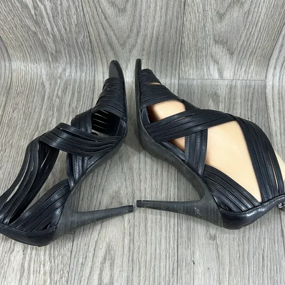 Tory Burch Leather Strappy Sandal Heels