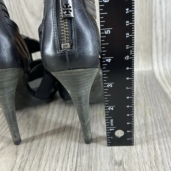 Tory Burch Leather Strappy Sandal Heels