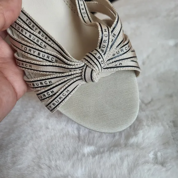 Tory Burch ribon heel sandals