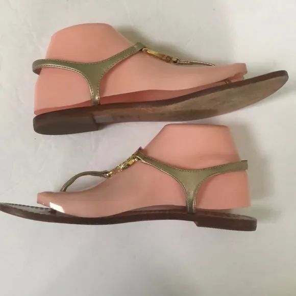 Tory Burch Rose Gold Thong Sandals Womens Size 9