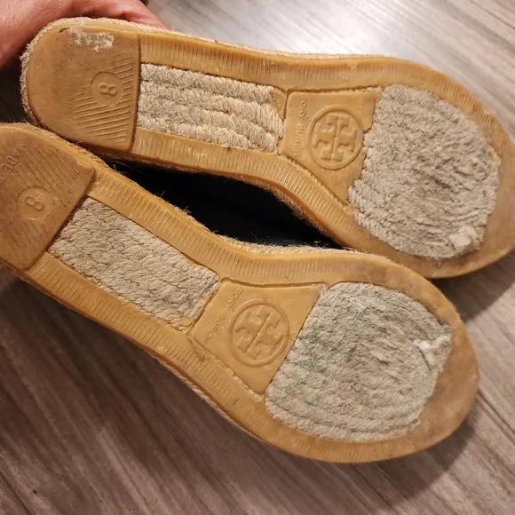 Tory burch wedge booties size 8