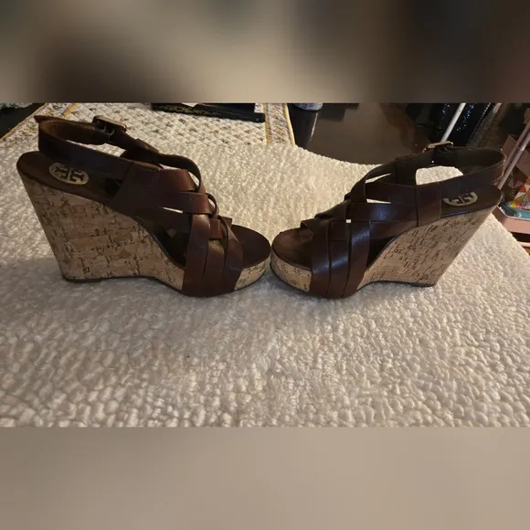 Tory Burch Wedges - Brown - Size:7
